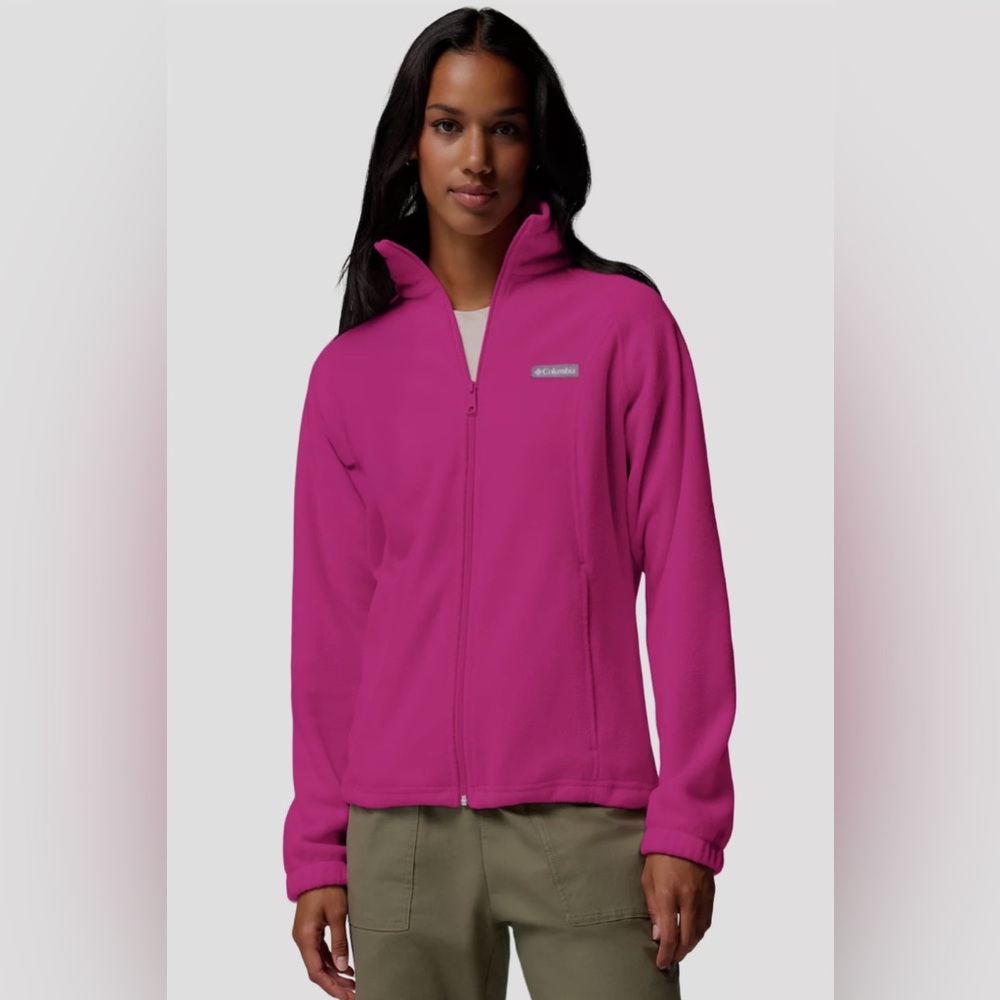 💘Columbia Women's Vibrant Pink Benton Sping Jacket - Picture 4 of 17